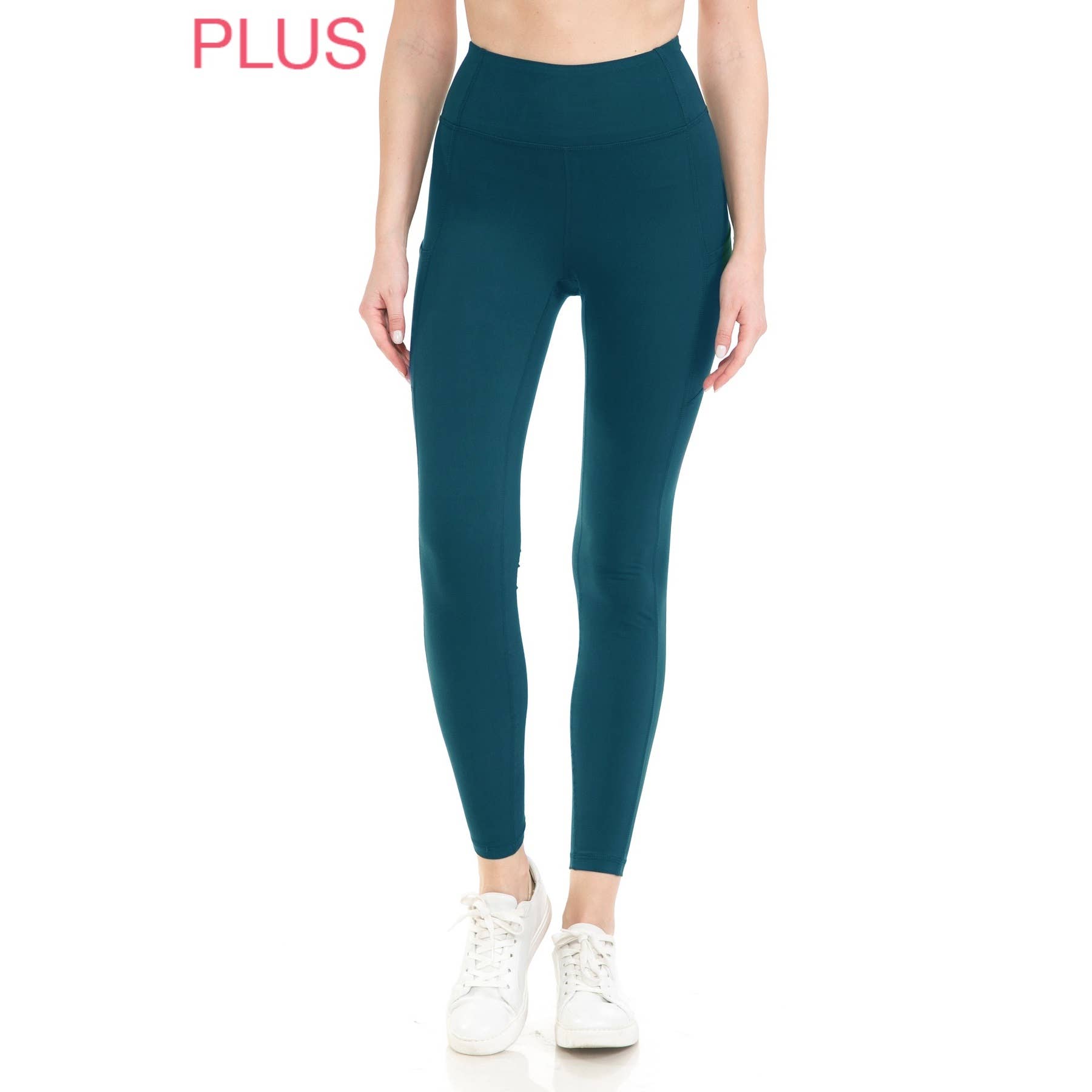 Leggings Depot - Venta al por mayor Leggings deportivos/cómodos - Mujer - Leggings deportivos sólidos de cintura alta premium de talla grande2