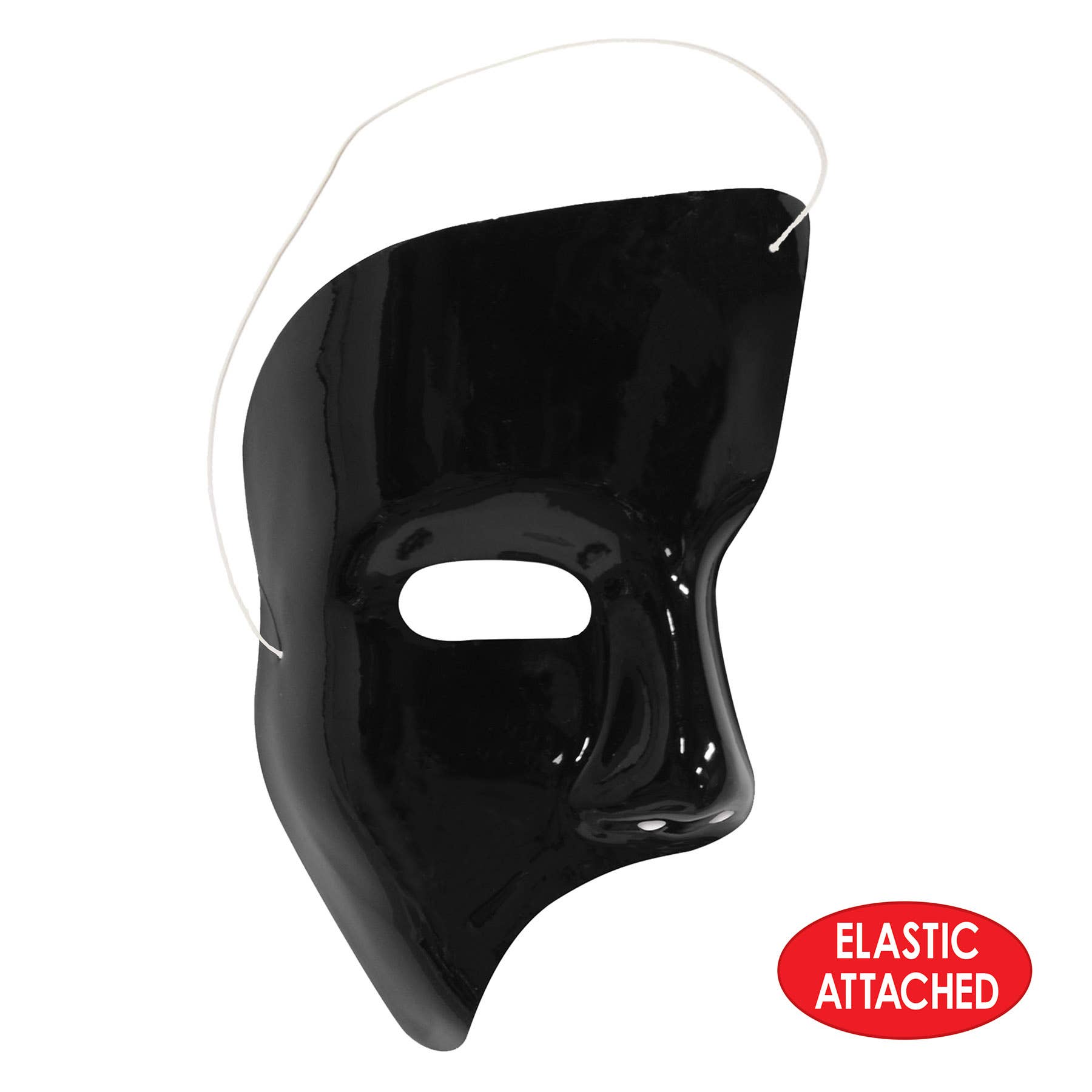 Beistle - Wholesale Costume - Unisex - Black Phantom Mask, one size fits most1