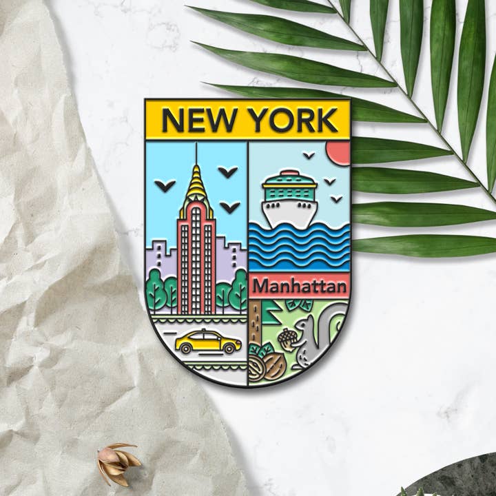 BigZoo Store - Wholesale Lapel Pin/Button - New York Enamel Pin - New York Manhattan