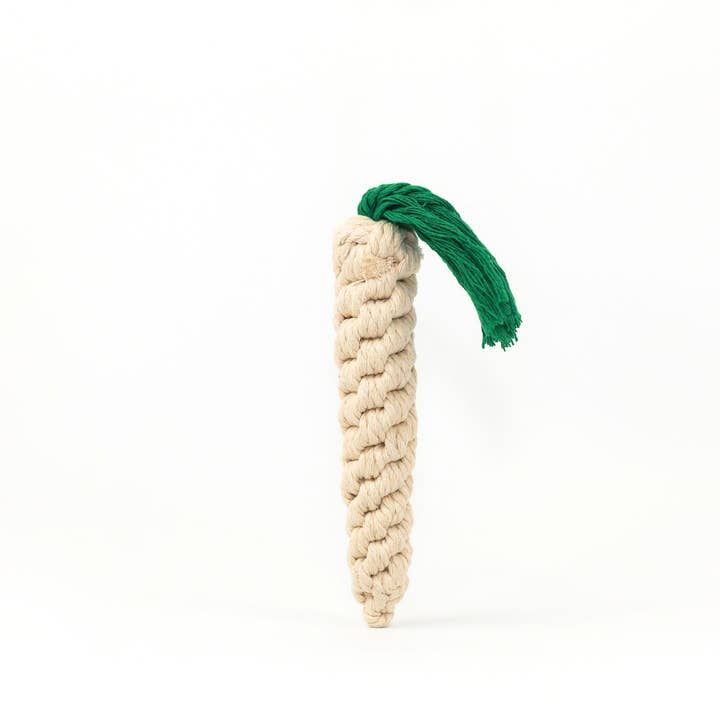 Knotty Pawz Handcraft Pets Toys - Wholesale Pet Rope Toy - Dog - Handmade Sustainable Carrot Rope Chew Toys for dogs