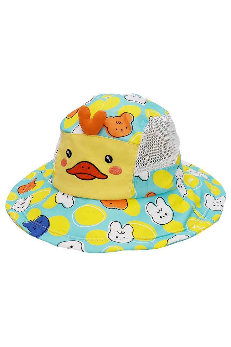 Assorted Kids Animal Pals Wired Dome Brim Bucket Hat for wholesale on Faire14