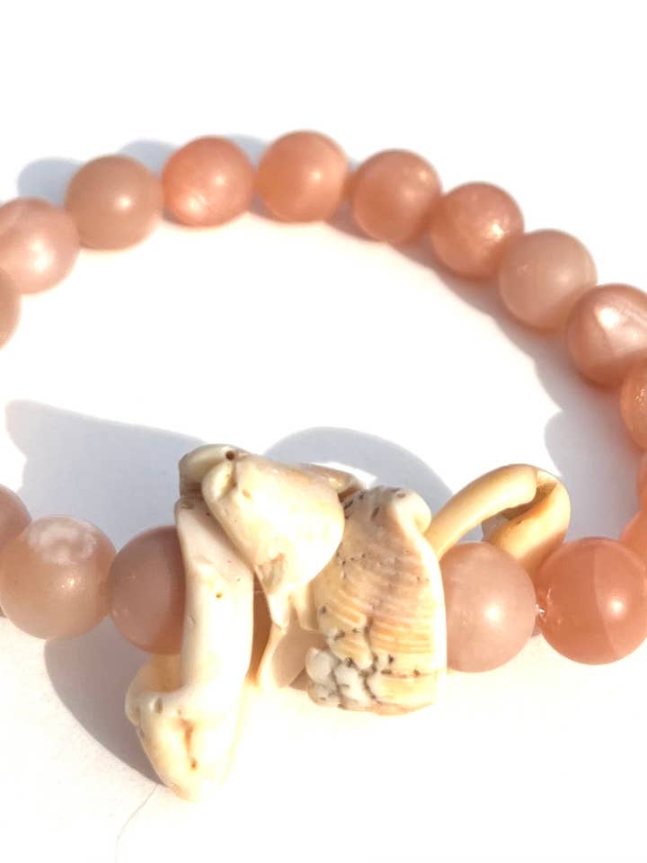 Rose Shell Bracelet for wholesale by Heather Kahn