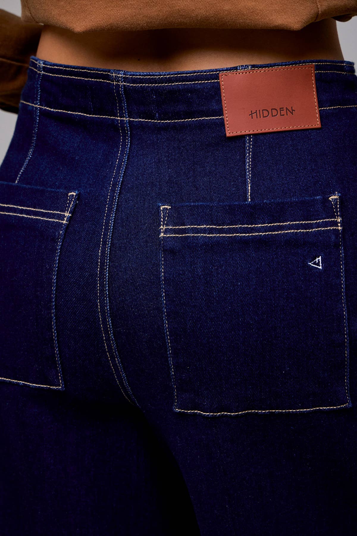 Hidden Jeans - Wholesale Jeans - Women's - Rinse Wash Fashion Patch Pocket Super Wide Leg6