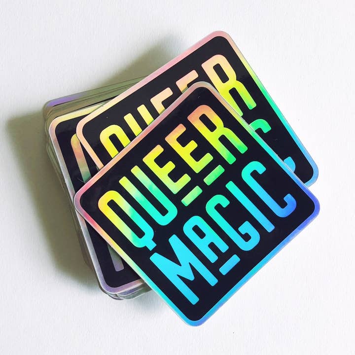 Black Queer Magic Sticker for wholesale by TheThirdArrow