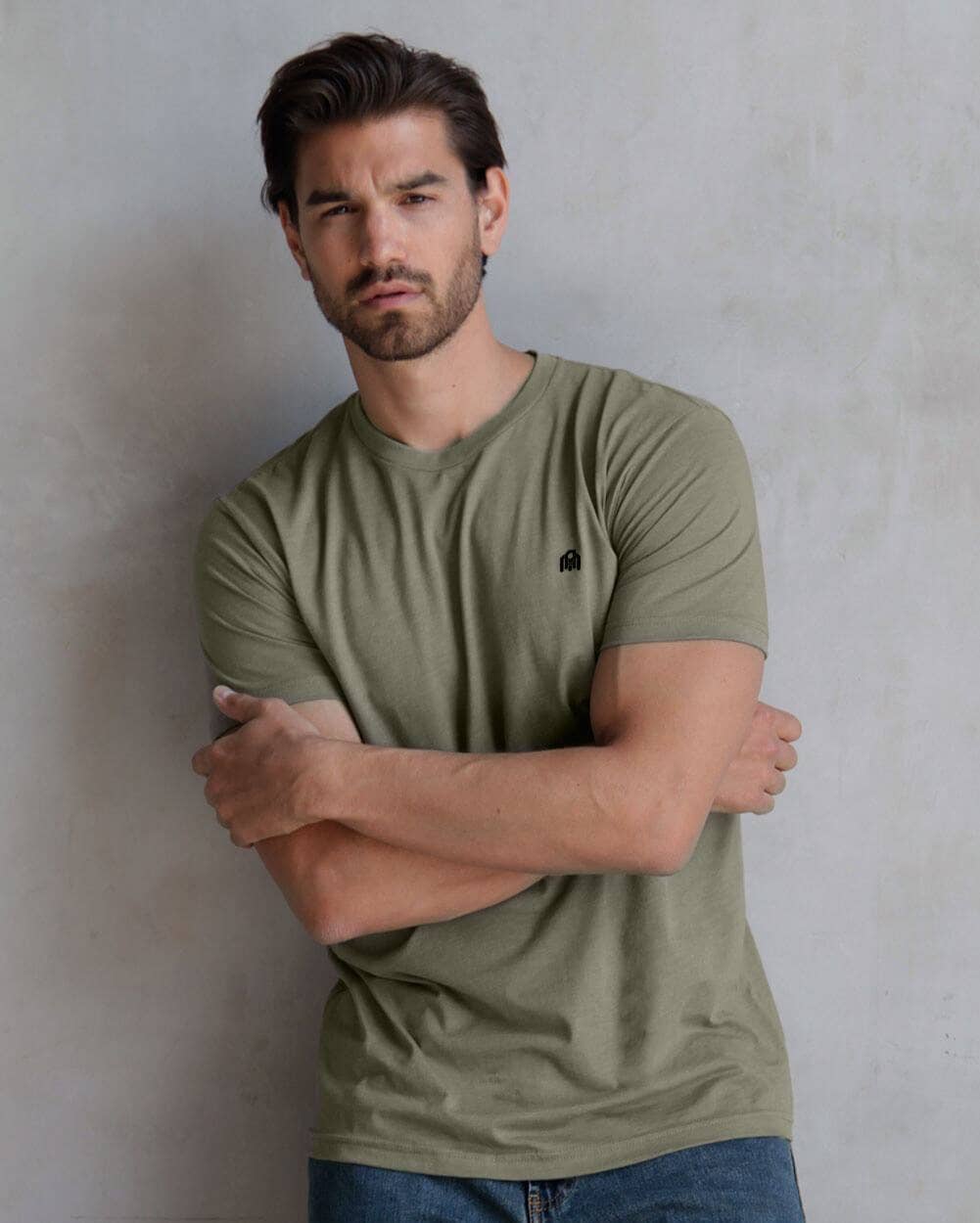INTO THE AM – T-shirt – Homem por atacado – T-shirt Básica Ajustada Premium para Homem (de Marca)11