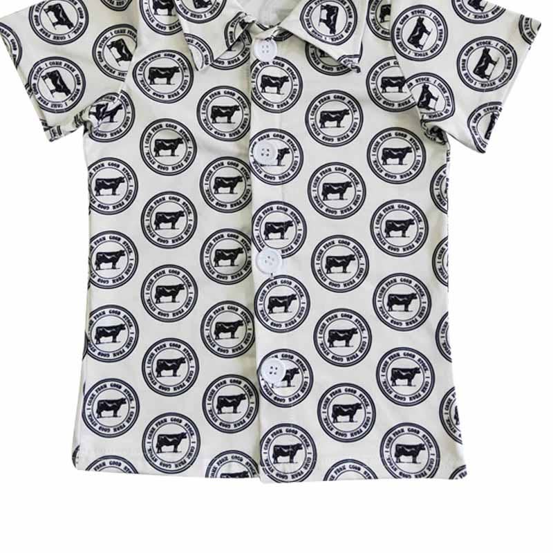 Aier Wholesale - Wholesale Button Down Shirt - Kids - Baby Boys western button up shirts 74