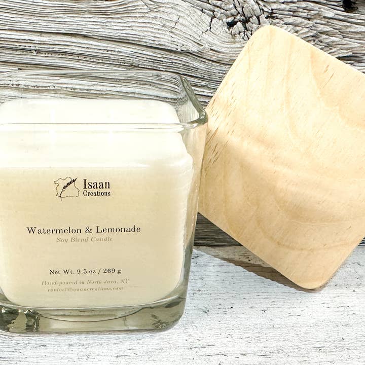 Watermelon Candle (9.5 oz) for wholesale by Isaan Creations