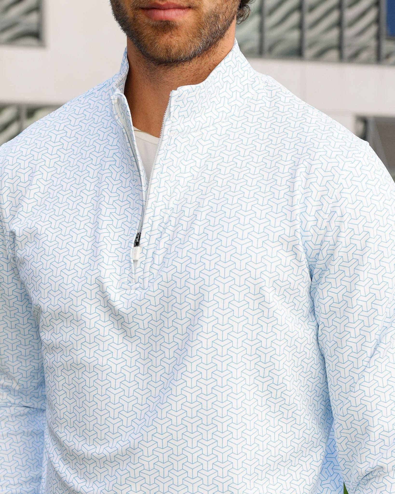 USA Palm - Wholesale Sweatshirt - Unisex - Cloud 1/4 Zip41