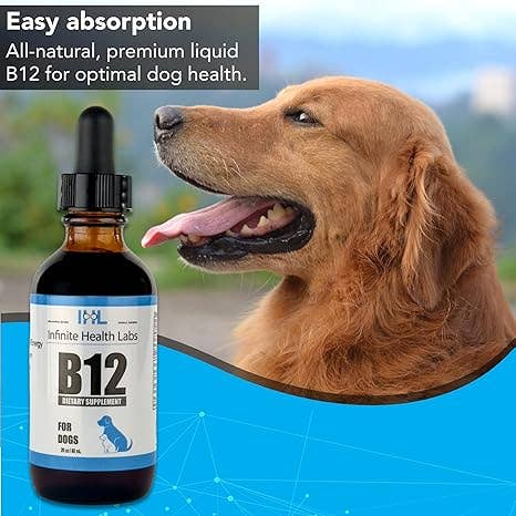 Infinite Health Labs, LLC - Vente Compléments alimentaires – chat et chien - Vitamine B-12 liquide pour chiens et chats1