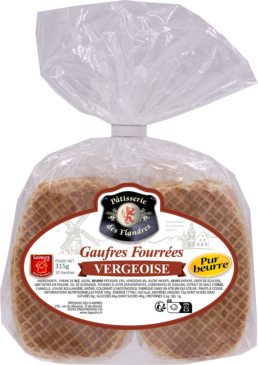 REMOVED BRAND – Engroshandel Cookie – Fyldte Vafler med Vergeoise og Rent Smør0
