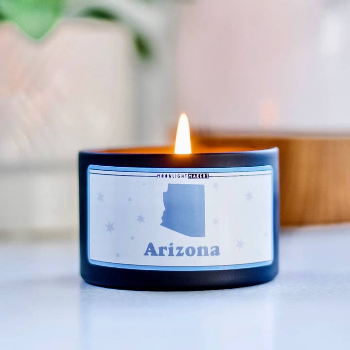Moonlight Makers - Vente Bougie en bocal - Choose Your State Candles - Bougies à 100 % en cire de soja