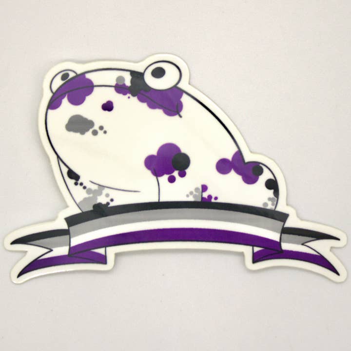 Autocollant Asexual Pride Frog pour la vente par The Darks Art