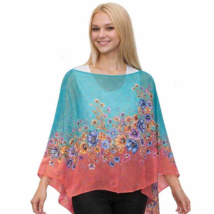 The Magic Scarf Company - Vendita all'ingrosso Poncho - Donna - Poncho/Cappa setosa con sei bottoni14
