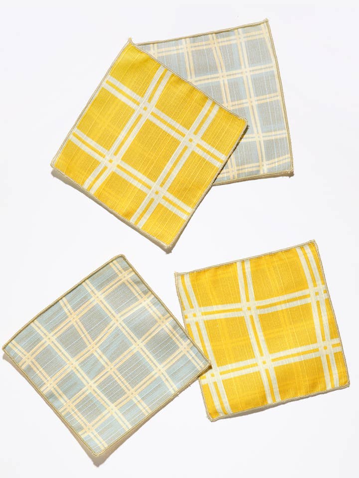 Cocktail Napkins Double Sided Grid Sky for wholesale by Tortuga Forma