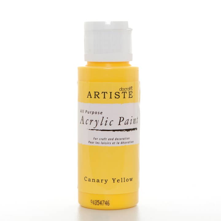 West Design Products - Wholesale Acrylic Paint - Artiste Acrylic Paint 59ml 2Oz Canary Yellow