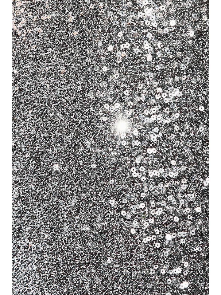 Silver SEQUIN COWL NECK MINI DRESS for wholesale on Faire7