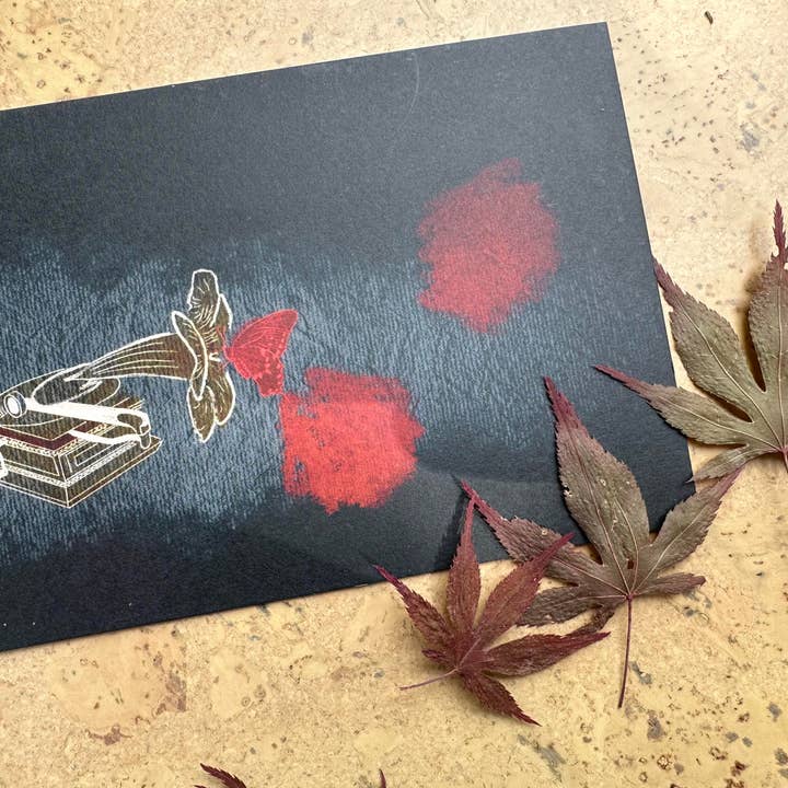 AVIVA TU LLC - Wholesale Stationery/Notecard Set - Notecards-Botanical Music Instruments16