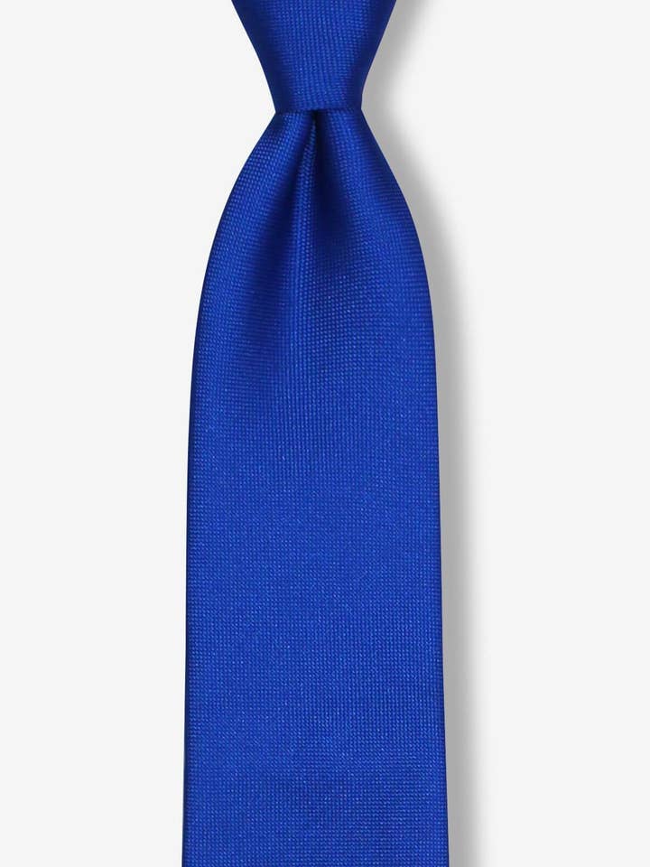 Azul Sólido com Gravata Tradicional por atacado de GoTie