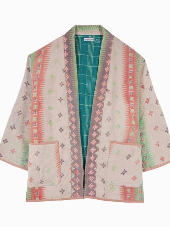 Kantha kimono jacket for wholesale by Curiosity Lab