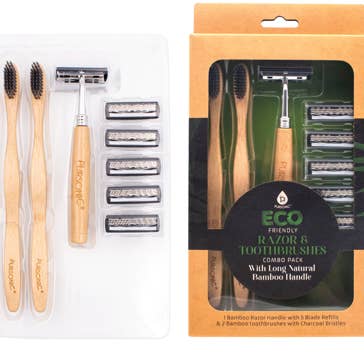 Pursonic - Wholesale Razor - Pursonic Eco Friendly Razor & Toothbrushes Combo Pack