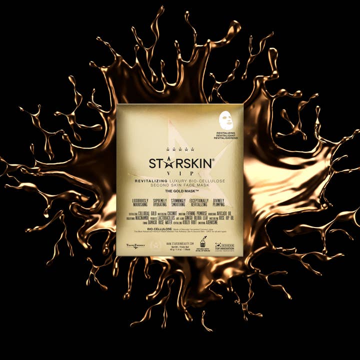 STARSKIN - Wholesale Skincare Face Mask - Gold Bio-Cellulose Face Mask Pack – 3+12