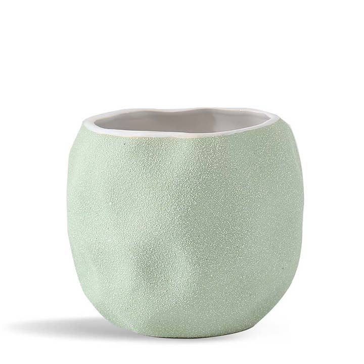 Hand Formed Grower Pot, Sand Sage Green for wholesale by Pacific Home & Garden