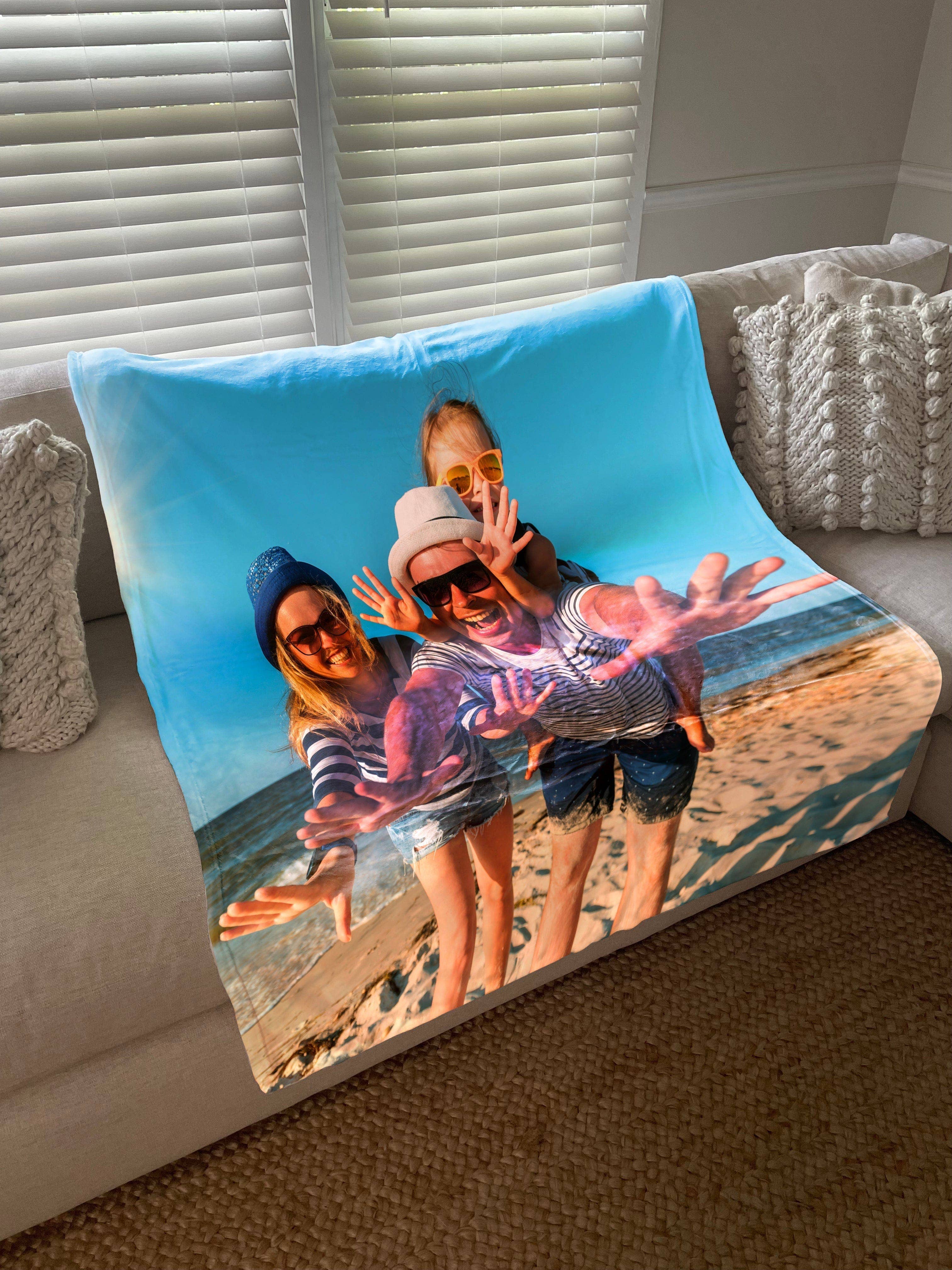 Monogramonline Inc. – wholesale Throw blanket – <h2>Build Your Own Design Custom Photo Collage Blanket | Blanket Personalized With Your Pictures</h2> <p><span style="color: #ff0000;"><strong>LIMITED TIME SALE 50"x60" Large Blanket</strong></span></p>11
