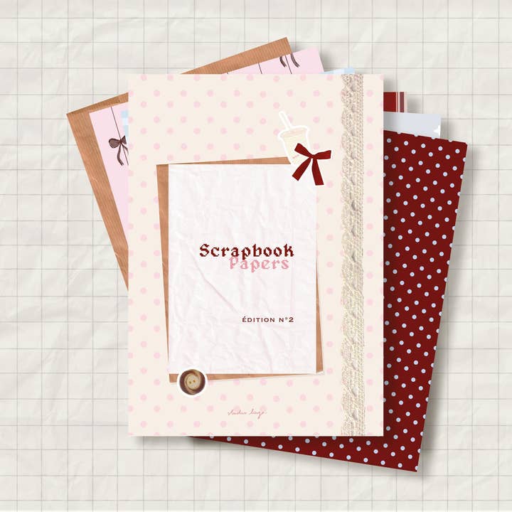 Scrapbookpapper Bok nr 2 - 14 mönster för wholesale av Studioloujashop