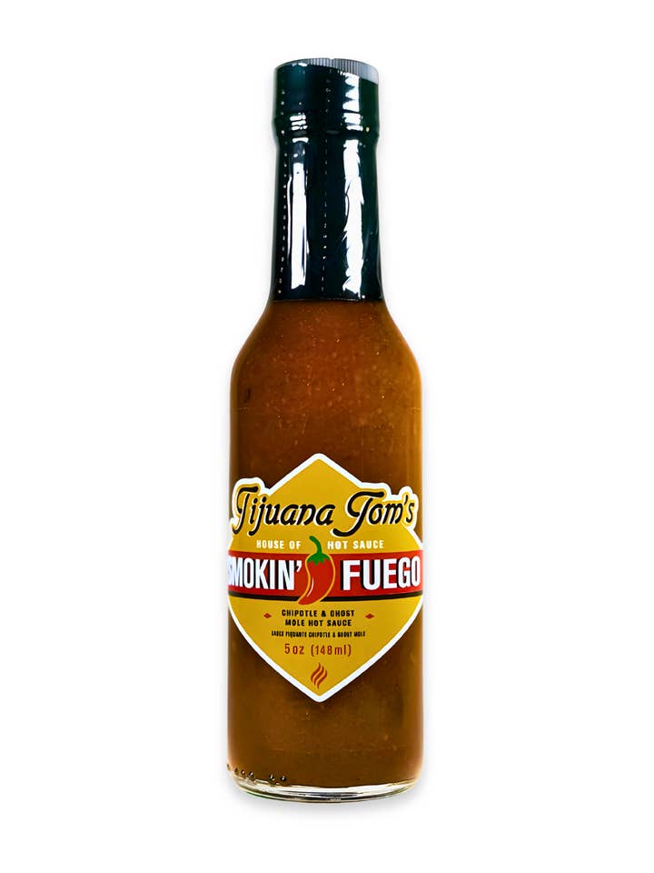 Tijuana Tom's Signature "Smokin' Fuego" for wholesale by Tijuana Tom’s House of Hot Sauce
