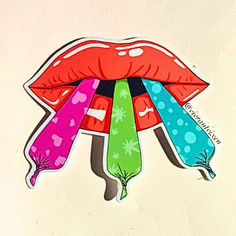 Autocolante de Vinil Recortado para Adultos Blazed por atacado de Vivrant Vixen