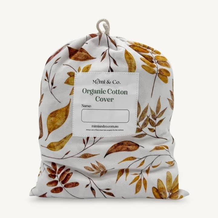 Sábana de cuna de punto de algodón orgánico | Burnside para venta al por mayor de Mimi and Co