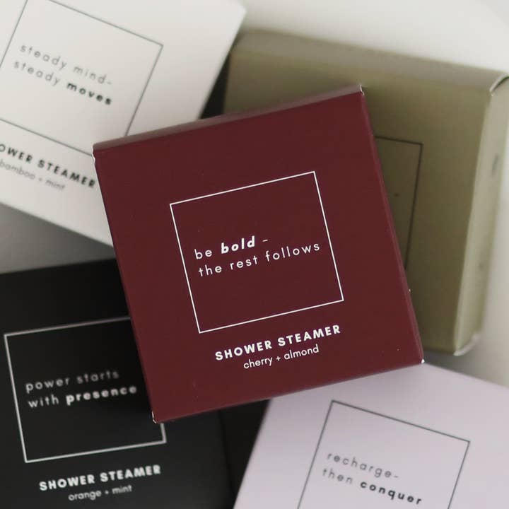 Daily Rhythms - Wholesale Shower Steamer/Bomb - Shower Steamer | Cherry + Almond | Valentine's Day Gift1