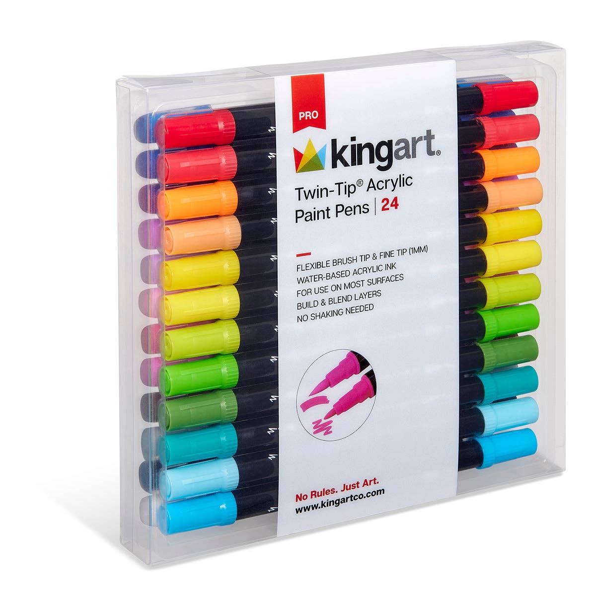 KINGART - Wholesale Marker - Dual Tip Acrylic Paint Pens - 24 Colors9