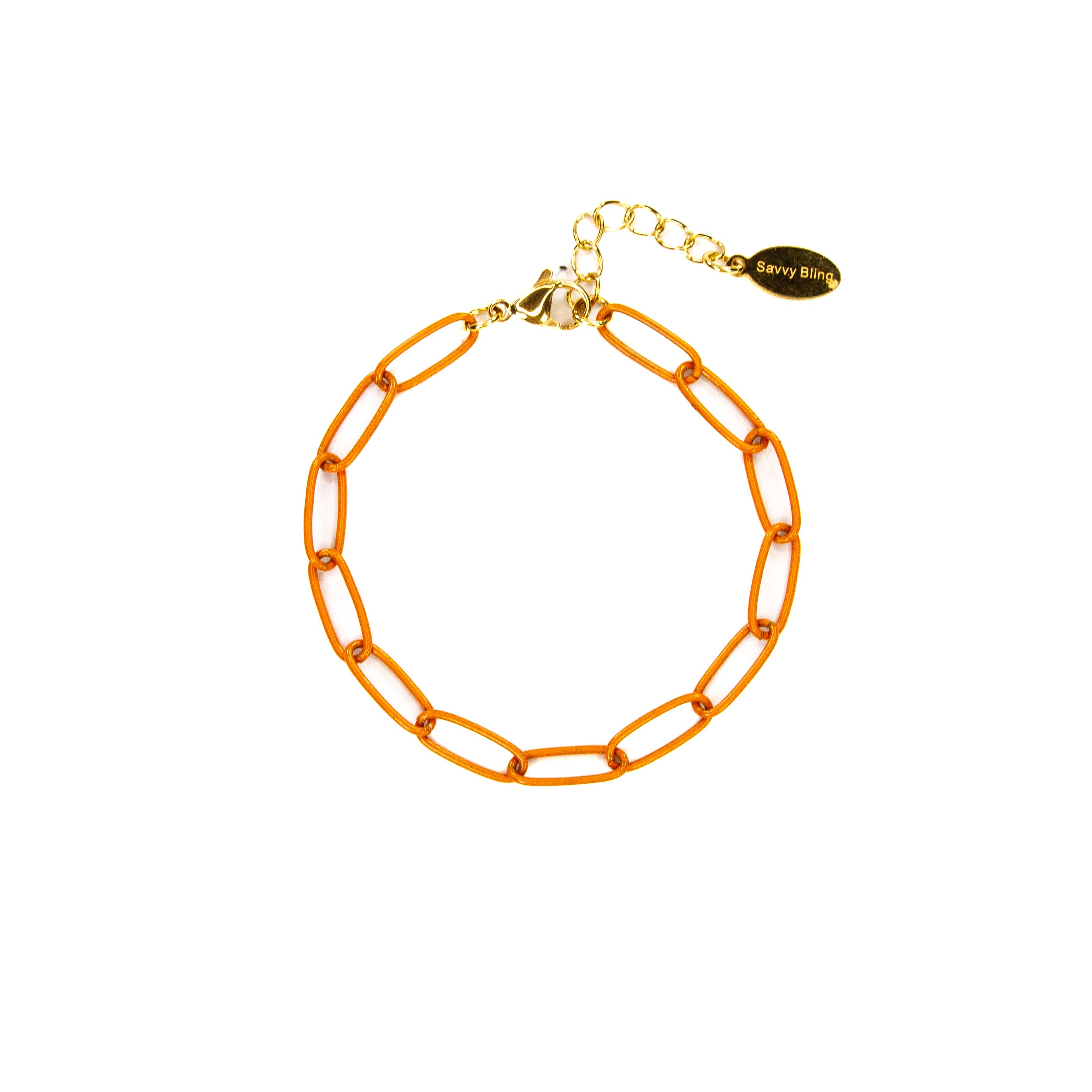 Savvy Bling - Wholesale Link & Chain Bracelet - Enamel 16+ Colors paperclip chain link bracelet18