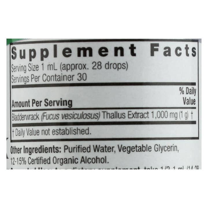 Everyday Supply Co - Wholesale Oral Supplement/Vitamin - Nature's Answer - Bladderwrack Thallus - 1 Fl Oz2