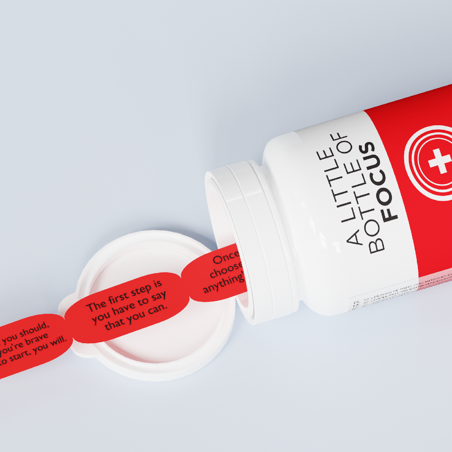 William Valentine Collection - Wholesale Gag gift/novelty gift - Mustard - Little Bottle Of Focus - 52 Weekly Positive Quotes0