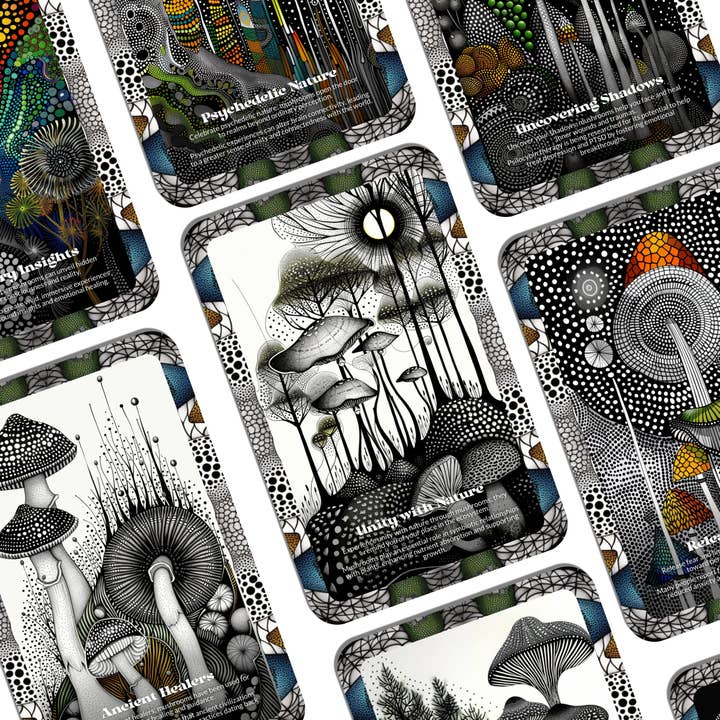IBIZA TAROT - Wholesale Tarot Cards - Mushroom Oracle: 22 Vision Cards by Symbolika - Divination