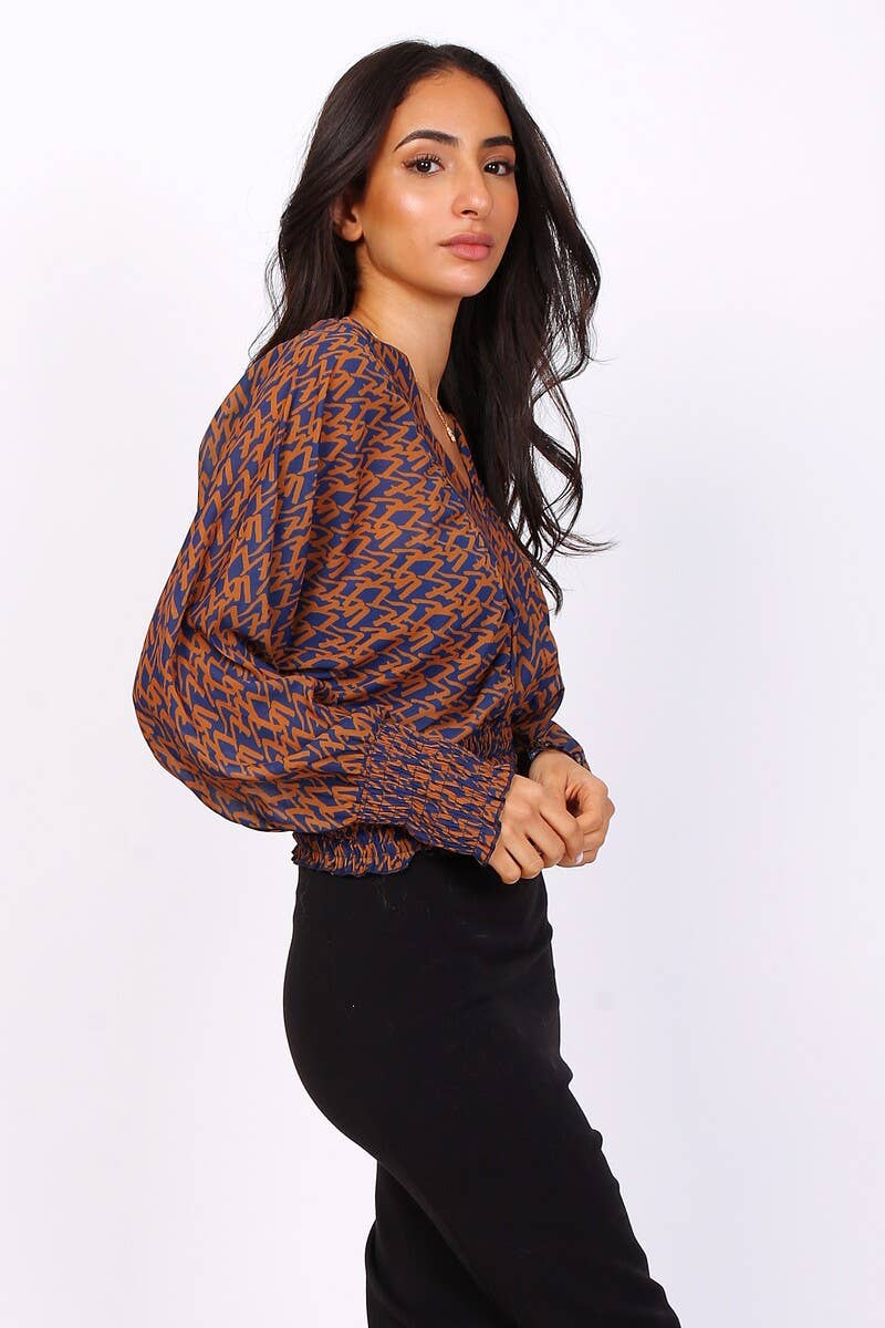 LORIANE - Venta al por mayor Blusa - Mujer - Blusa estampada de talla única 210889