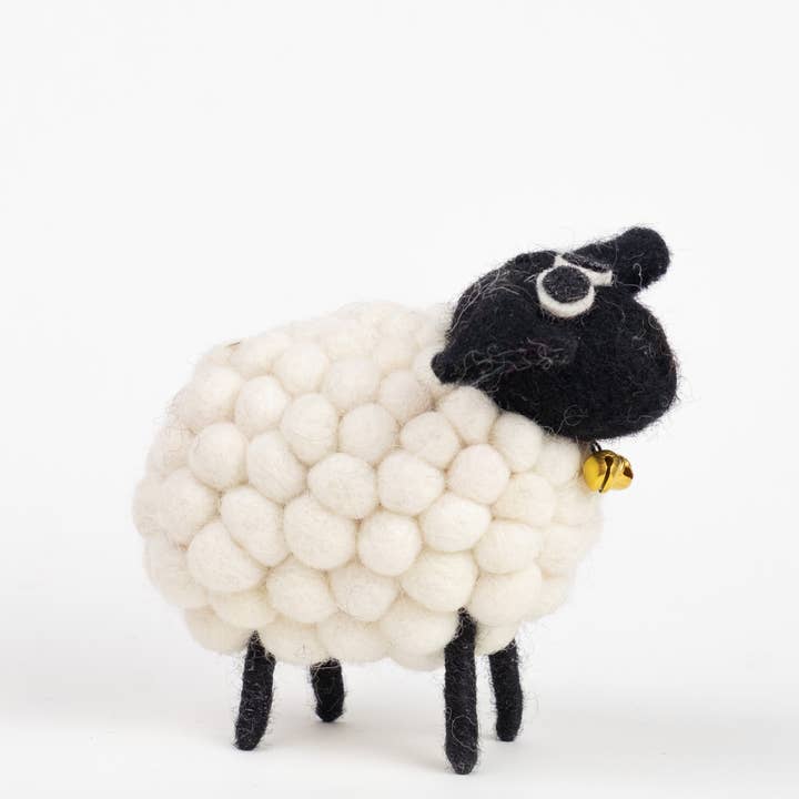 The Winding Road - Wholesale Decorative Tabletop Object - Sheep - Ball - White