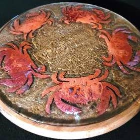 Lazy Susan Crab for wholesale by J Moilanen Studio