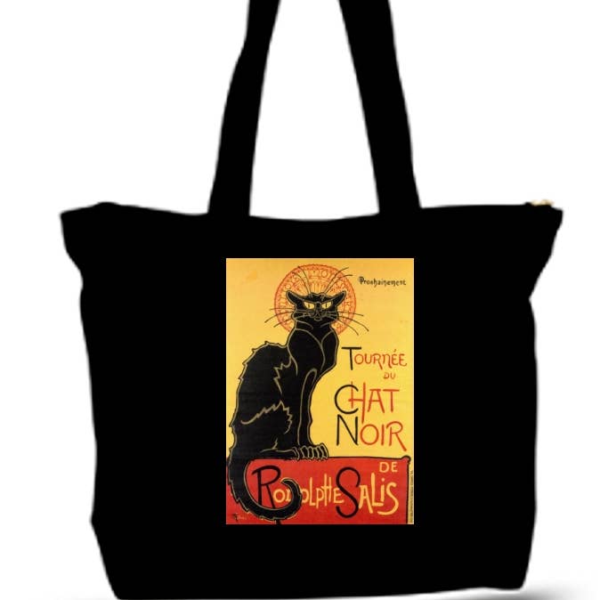 Tournée Du Chat Noir - Vintage Poster Large Tote Grocery for wholesale by BMS BIZ