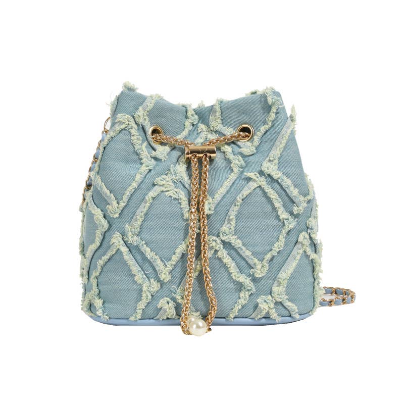 Lily Clothing - Wholesale Crossbody Bag - Women's - Denim fashionable crossbody bucket bag1