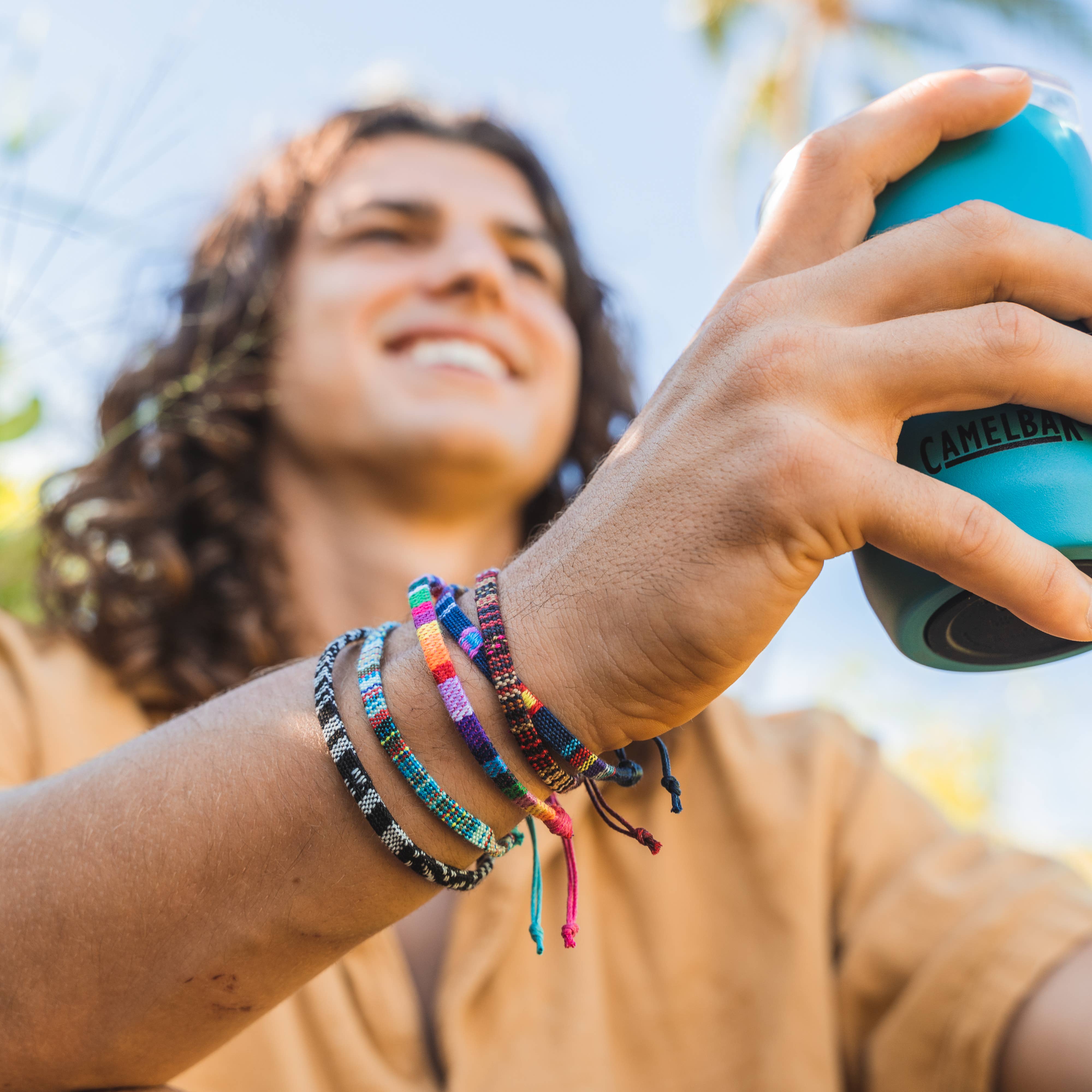 Natalia - Wholesale Woven/Braided Bracelet - Adjustable Flat Woven Boho Rope Bracelets - 12 Pack5