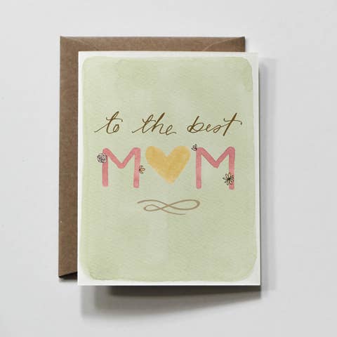 To The Best | Cartão Verde Melhor Dia da Mãe Dia da Mãe por atacado de everglow handmade