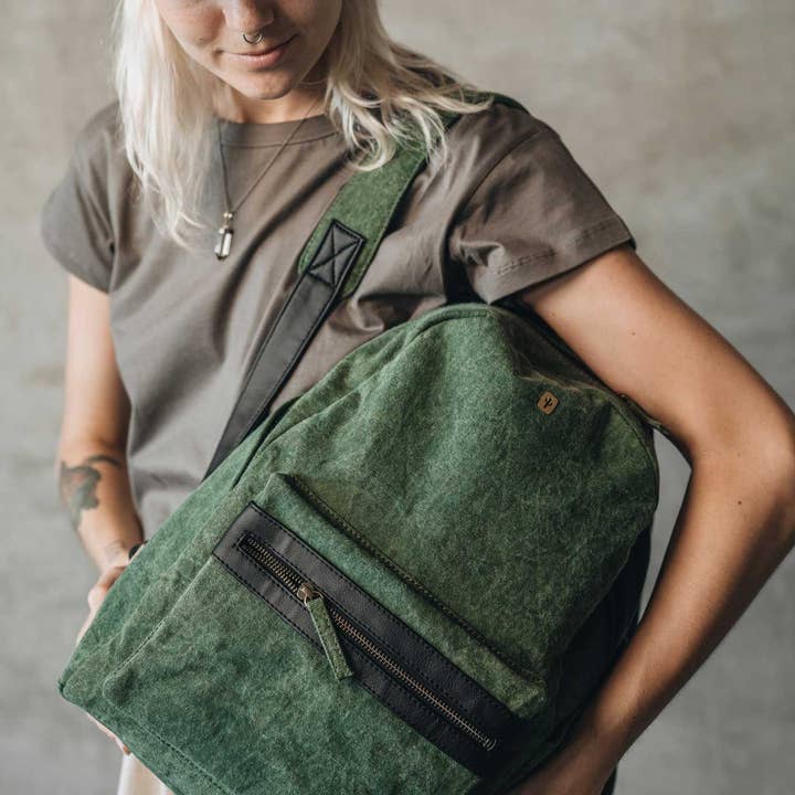 Vegan Leather Co – Großhandel Rucksack – Damen – Rebel | Forrest Kaktus Leder