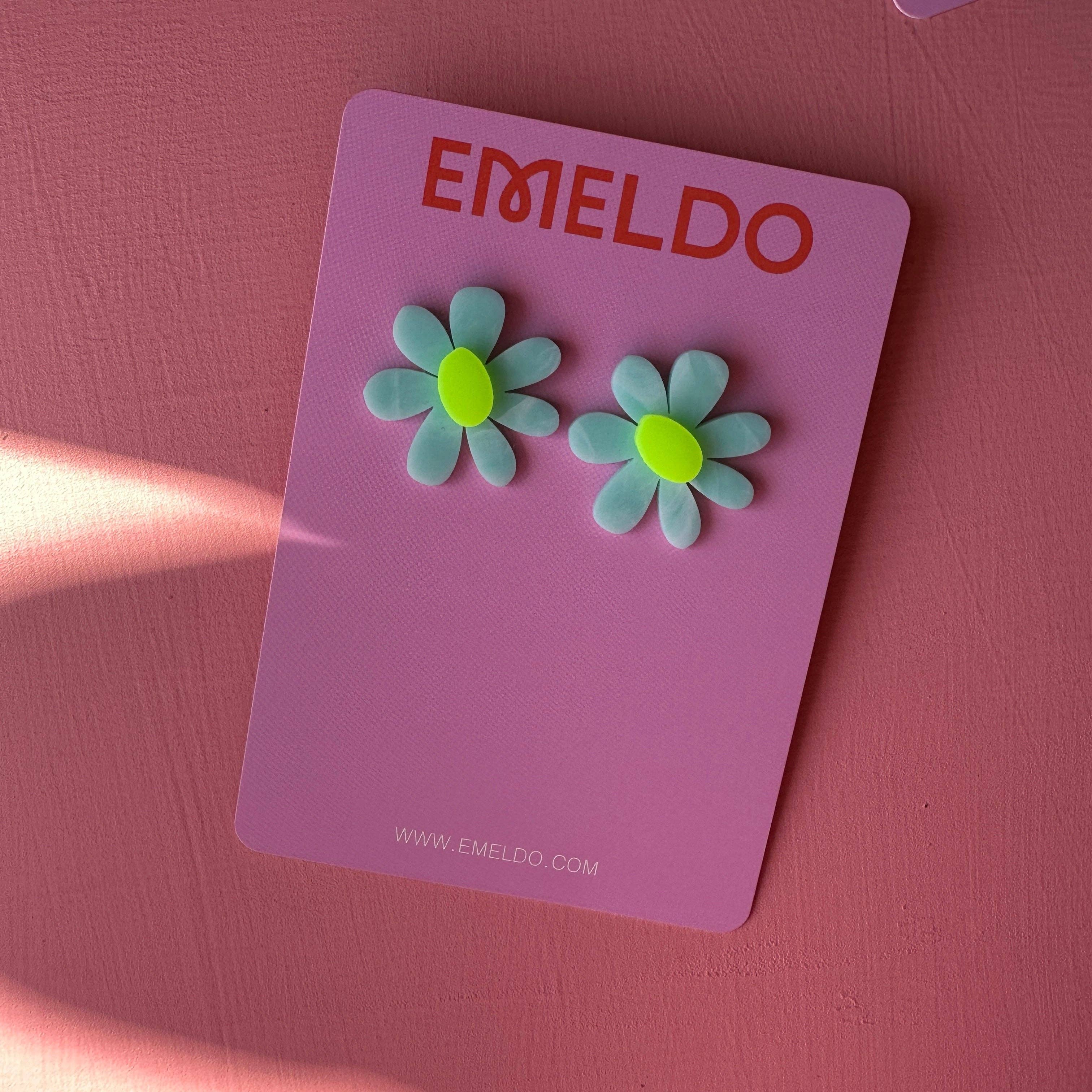 Emeldo - Wholesale Dangle Earrings - Estelle Flower Earrings // select colour0