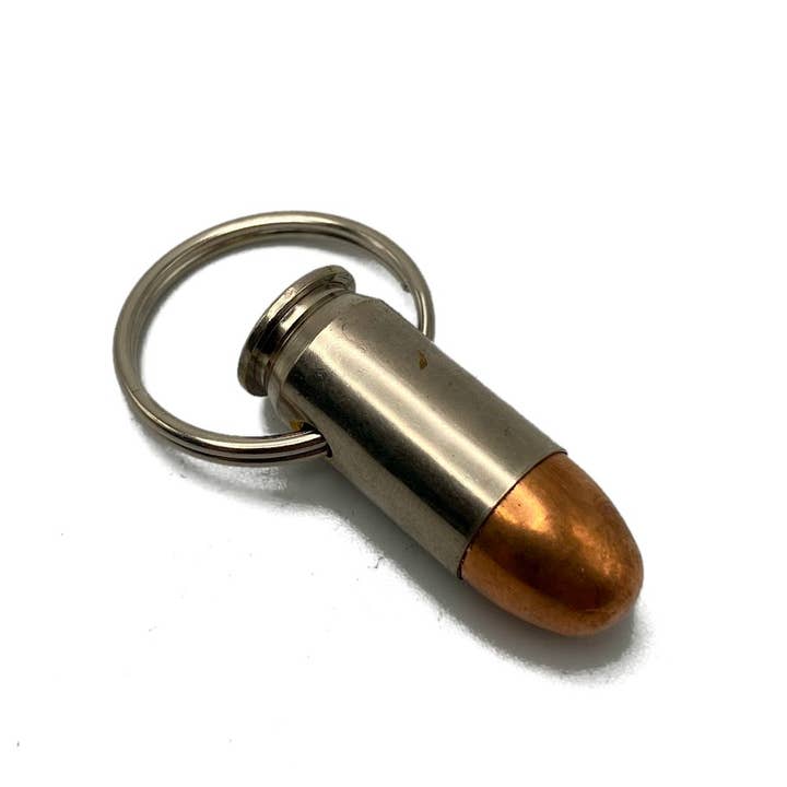 Vermont Cut Coins & 2nd Shot Round - Wholesale Keychain - Unisex - Bullet Keychains - Many Calibers - .223 .45 9mm .40 10mm19