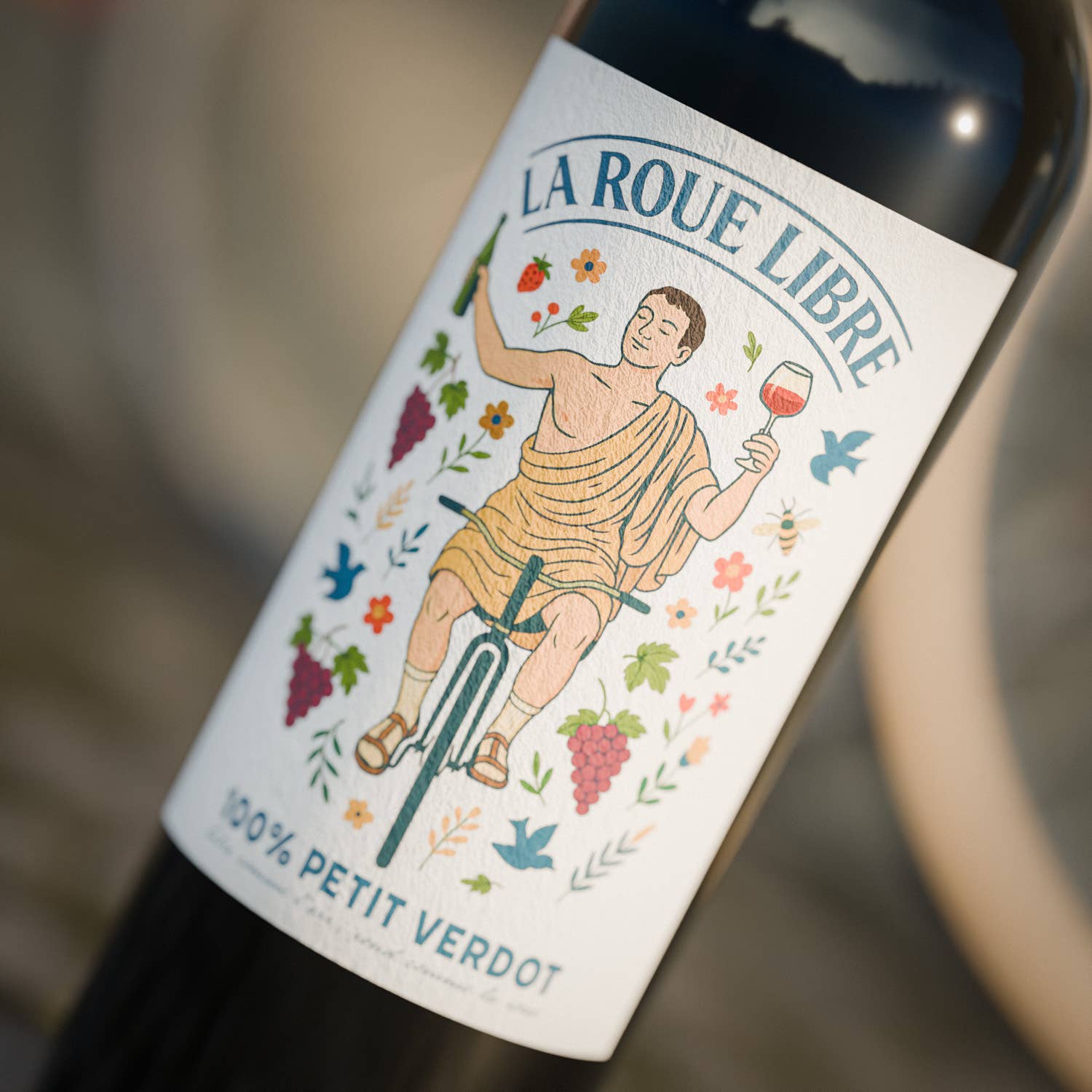 Les Compagnons du Canon - Wholesale Red Wine - La Roue Libre - Bordeaux - 100% Petit Verdot - 20203