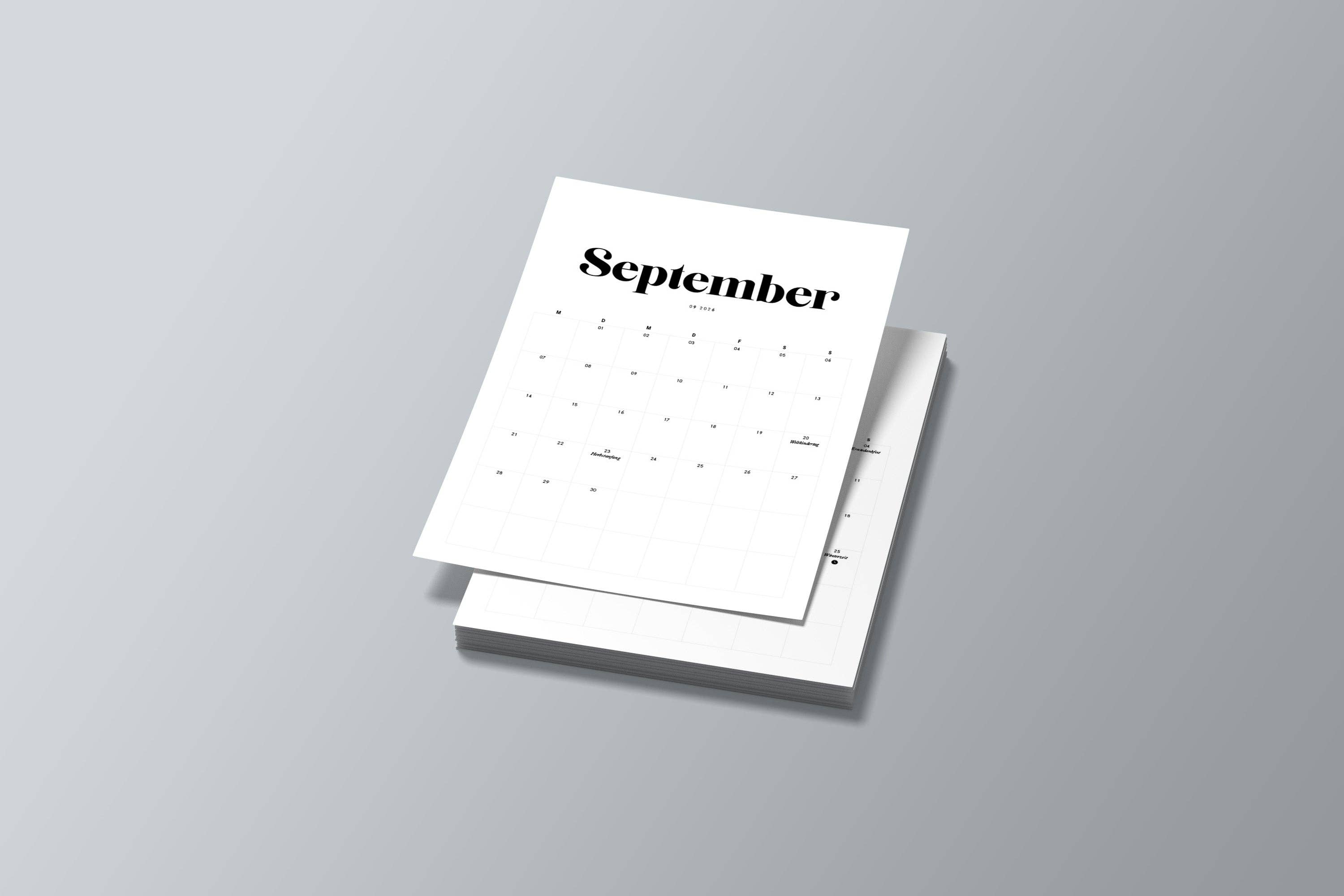 Love is the new black – Calendário por atacado – Calendário 20265