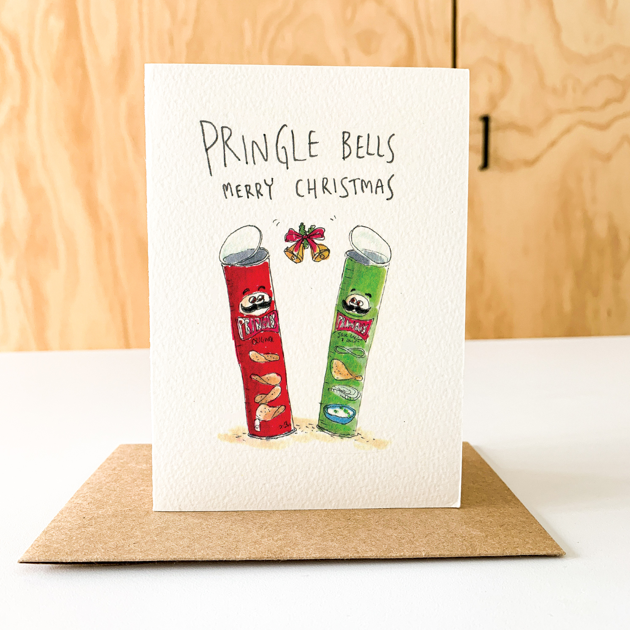 Well Drawn – wholesale Julkort – Pringle Bells, God Jul6